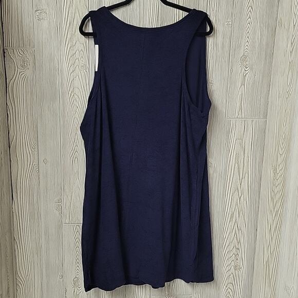 A New Day Sleeveless Terry Mini Tank Shift Dress Swim Cover Up Womens 2X NWT - Picture 4 of 10